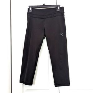 Puma Crop Leggings Medium GUC Black